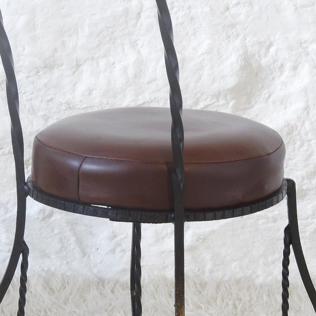 Black Mid-Century Chairs, France, 1950s, Set of 4 For Sale - Image 8 of 15