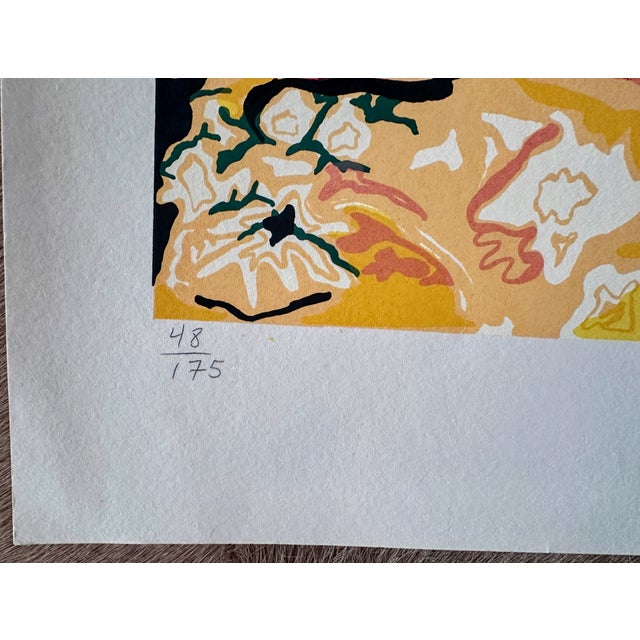 1980s Original Signed Hunt Slonem Serigraph Chair Duet, 48/175 For Sale - Image 9 of 11