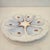 Antique European 6-Well Porcelain Oyster Plate, Lavender-Blue & Gold For Sale - Image 9 of 12
