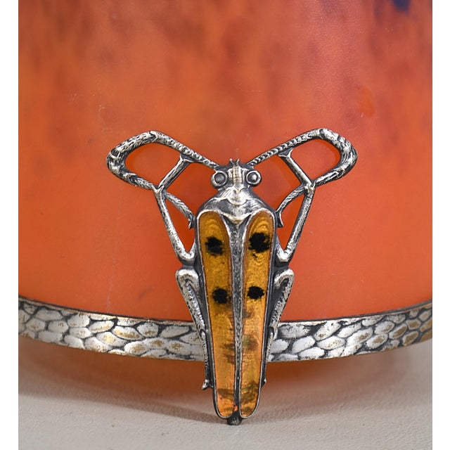 French Art Deco Night Lamp by E. Val Et Cie. & Charles Schneider - 1920s France For Sale - Image 6 of 12