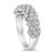 Haus of Brilliance .925 Sterling Silver 2.0 cttw Lab Grown Diamond Scattered Band Ring (F-G Color, VS1-VS2 Clarity) - Ring - Size 8 For Sale - Image 4 of 6