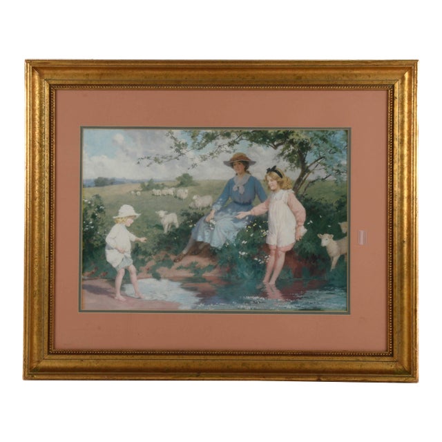 Framed Print Percy Tarrant (1855-1934) "Cooling Off" For Sale