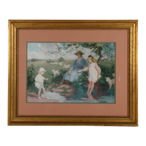 Framed Print Percy Tarrant (1855-1934) "Cooling Off"