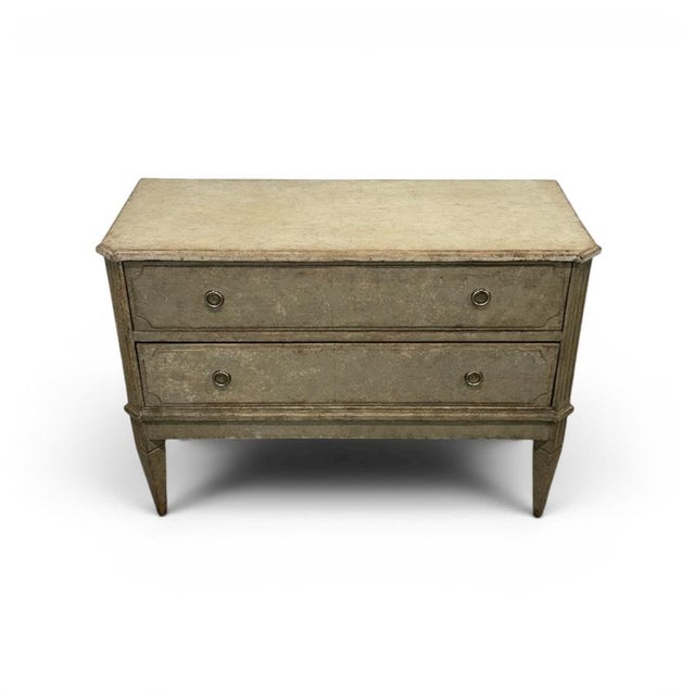 Gustavian (Swedish) Gustavian-Style Chests of Drawers, Set of 2 For Sale - Image 3 of 10
