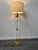Italian Floor Lamp in Acrylic Glass and Brass with Palm Leaves Motifs, 1970 For Sale - Image 4 of 8