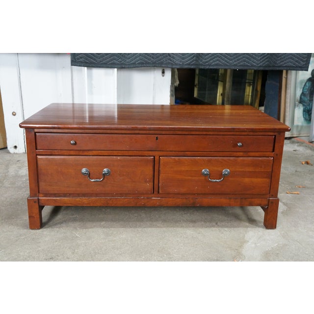 Bob Timberlake for Lexington American Cherry Farmhouse Coffee Cocktail Table 44" For Sale - Image 18 of 18