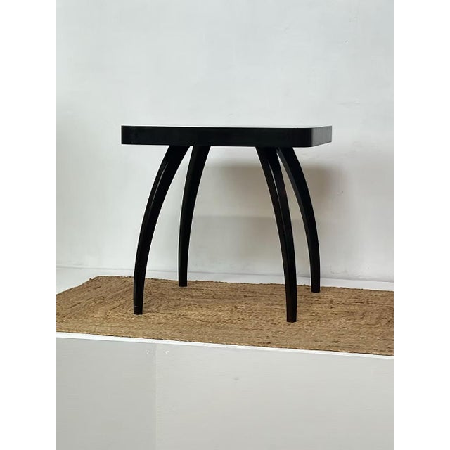 1930s Mid-Century Walnut H-259 Spider Side Table by Jindřich Halabala for Up Závody, Czech Republic, 1930s For Sale - Image 5 of 9