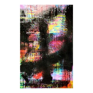 Mirtha Moreno Oil on Canvas Titled: “Black Rake II” 2013 For Sale