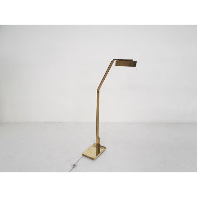 Brass Floor Lamp attributed to Cassella, USA, 1980s For Sale - Image 6 of 16