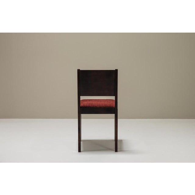 Black Set of Vintage Dutch Side Chairs in Mahogany, 1930s For Sale - Image 8 of 14