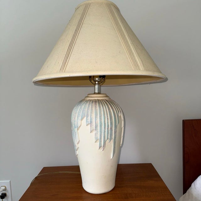 1995 Vintage Signed Elite Postmodern Ceramic Table Lamp Base - Art Deco Revival For Sale In Baltimore - Image 6 of 8
