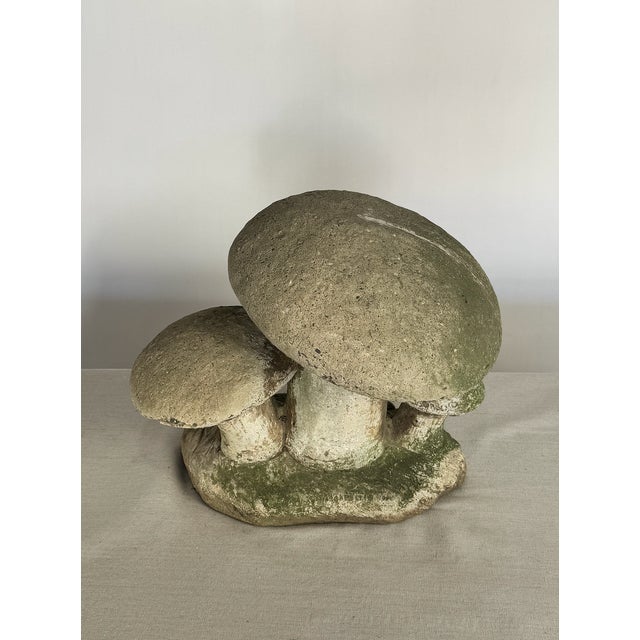 Sculpture Materials 1950s Vintage Cement Cast Mushroom Sculpture For Sale - Image 7 of 7