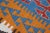 Burgundy 1970s Southwestern Style Geometric Design Turkish Kilim Rug For Sale - Image 8 of 8
