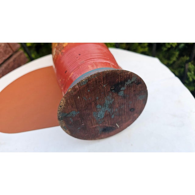1960s Painted Wooden Umbrella Stand, 1950s For Sale - Image 5 of 6