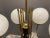 Opaline Glass and Brass Chandelier, 1950s For Sale - Image 4 of 10