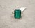 13.50 Ct Gia Certified Natural Zambian Emerald & Diamond Ring Size 7 For Sale - Image 4 of 10