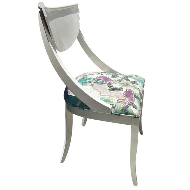 6 Lacquered Wood Hollywood Regency Dining Room Chairs by Pietro Costantini For Sale - Image 13 of 14