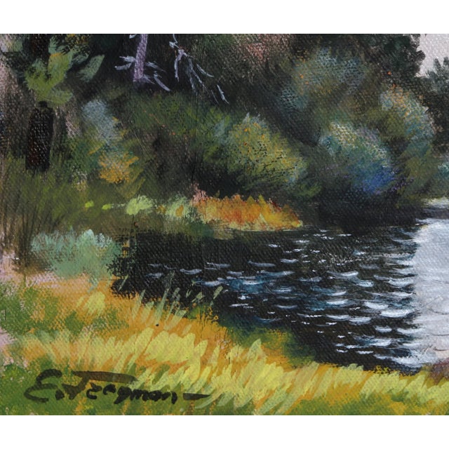 Manhattan View Erik Freyman Size: 9 in. x 12 in. Oil on board, signed lower left Oil painting on board depicting a...