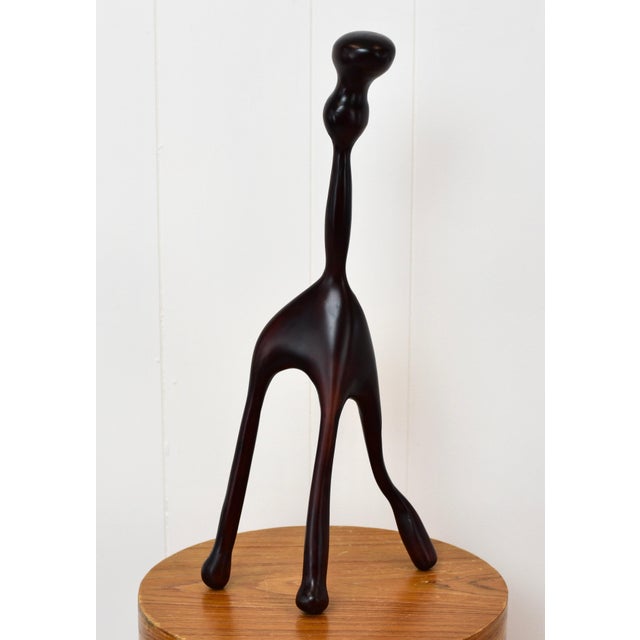 Freeform Modernist Carved Wood Table Top Sculpture Biomorphic For Sale - Image 10 of 10