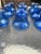 1970s Blue Decorative Cups- Set of 12 For Sale - Image 4 of 7