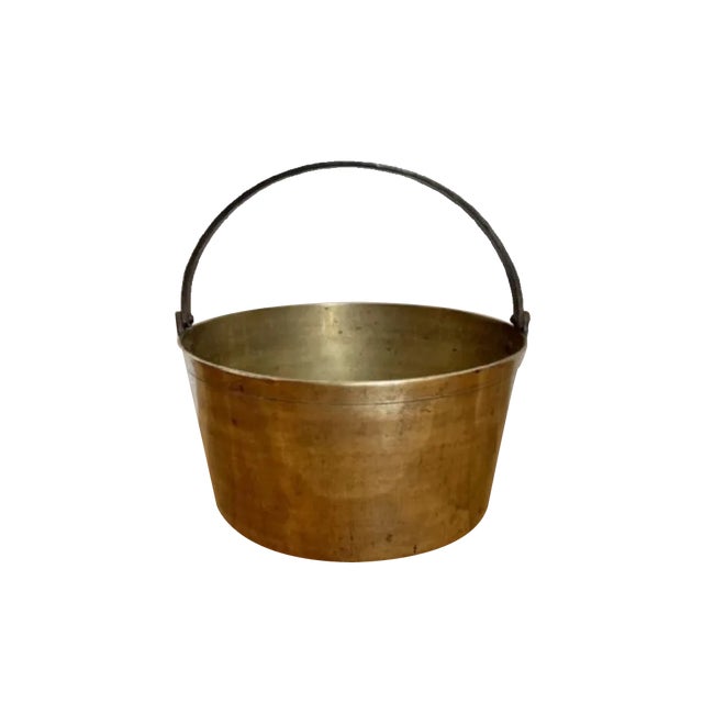 Antique Victorian Brass Jam Pale, 1860 For Sale