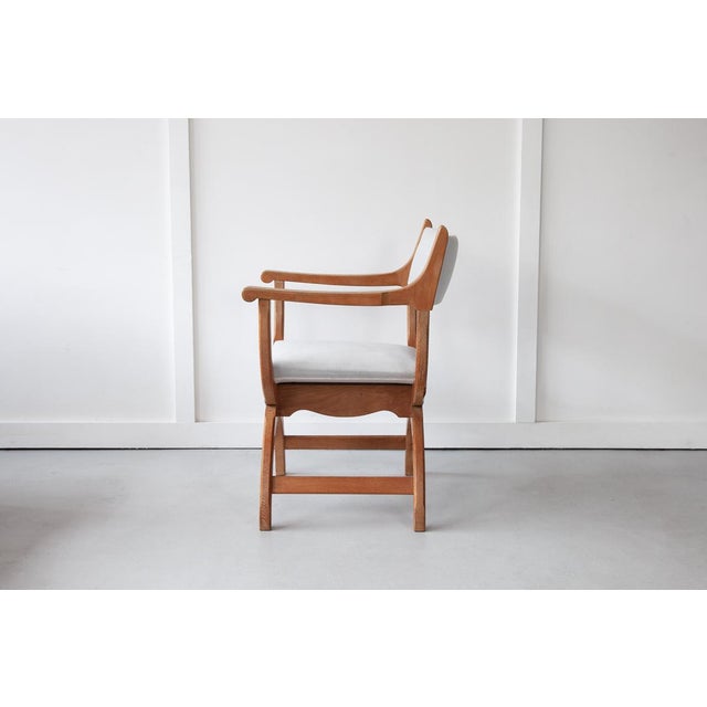 Wood Vintage Danish Kurul Armchair by Henning Kjærnulf, 1960s For Sale - Image 7 of 7