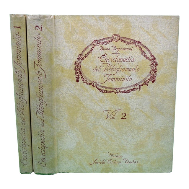 "Enciclopedia Dell' Abbigliamento Femminile: Volumes I & Ii" 1924 Piergiovanni, Bruno For Sale