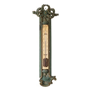 Louis XVI Directoire Style Lacquered Gilt Wood Thermometer, 18th-19th Century For Sale