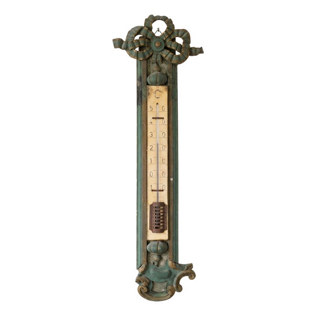 Louis XVI Directoire Style Lacquered Gilt Wood Thermometer, 18th-19th Century For Sale