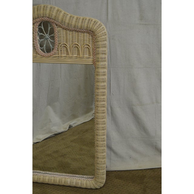 Lexington Henry Link Painted Wicker Mirror Chairish