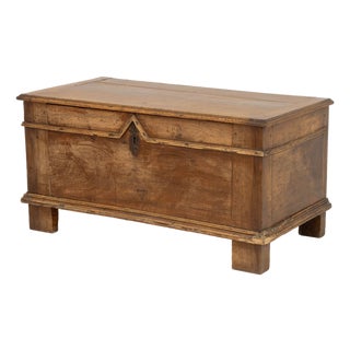 Continental Walnut Coffer, 18th Century For Sale