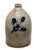 Late 19th Century Beautiful Antique American Blue Flower Decorated 3 Gallon Size Stoneware Jug by E & L P Norton in Bennington Vermont For Sale - Image 5 of 18