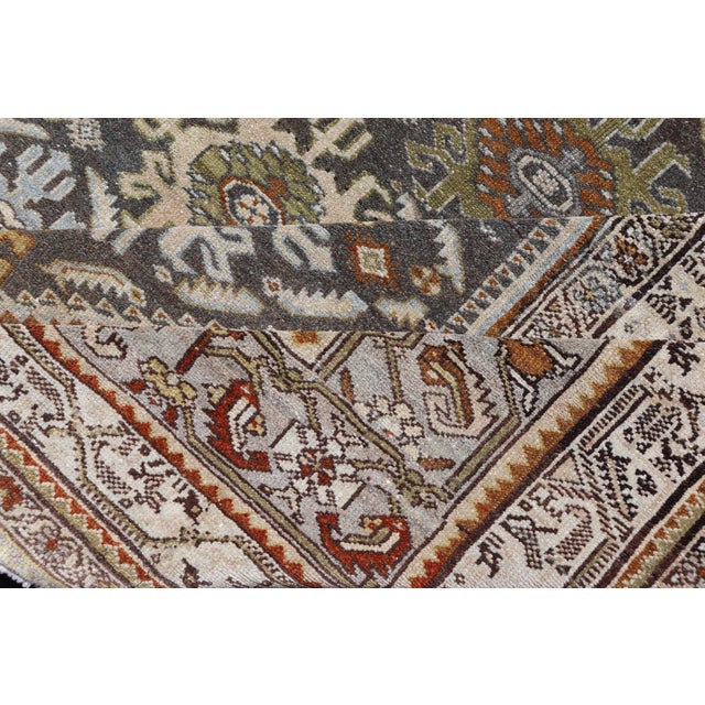 Antique Persian Malayer Gallery Rug With Medallion and Rosette Design For Sale - Image 14 of 15