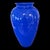 Blue Large Cobalt Blue Art Glass Vase With Flared Rim, 13″ Tall Statement Piece Table Centerpiece For Sale - Image 8 of 8