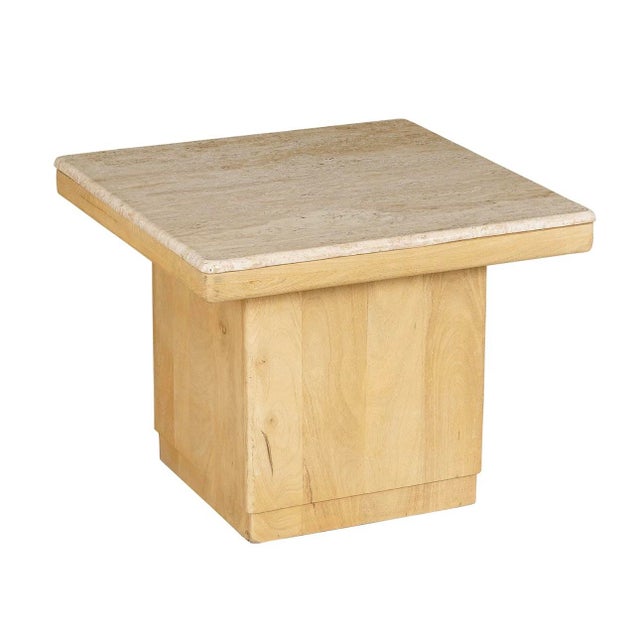 The square-shaped Ida Side Table fills large spaces between seating with durable style. Anchored by an abundant square...