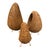 Wood Mid Mod Circle Baskets Set For Sale - Image 7 of 7