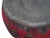 Late 19th Century 24” Inch Round Antique Chinese Red Drum For Sale - Image 5 of 6