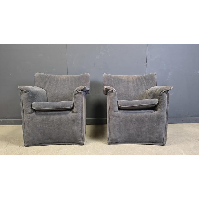 Animal Skin Lauriana Chairs by Afra and Tobia Scarpa for B&B Italia, 1970s, Set of 2 For Sale - Image 7 of 12