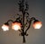Vintage Green-Gold Patinated Metal Pink Shade Chandelier, 1970s For Sale - Image 18 of 18