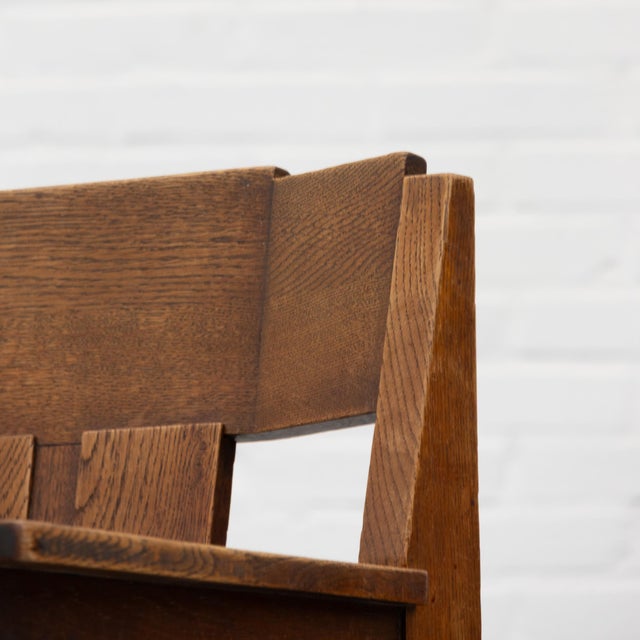Art Deco Dutch Chair in Oak, 1920s For Sale - Image 16 of 18
