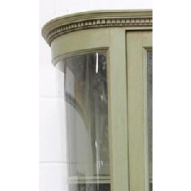 1900 - 1909 Antique 1900’s Green Display Cabinet For Sale - Image 5 of 11