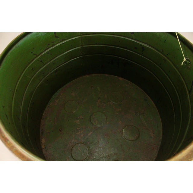 19th C. Victorian Tin Tole X-Large Hat Box W Lock 23" X 16.5" For Sale - Image 13 of 17
