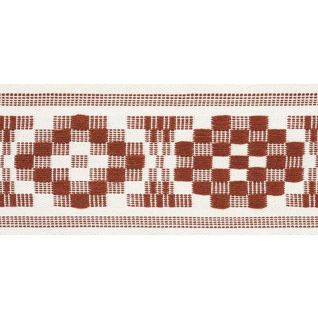 Contemporary Schumacher Maidstone Tape in Russet For Sale - Image 3 of 3