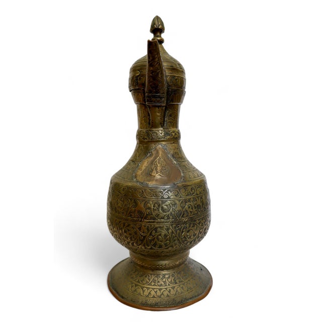 Antique Islamic Teapot in Brass Bukhara, 1900s For Sale - Image 3 of 13