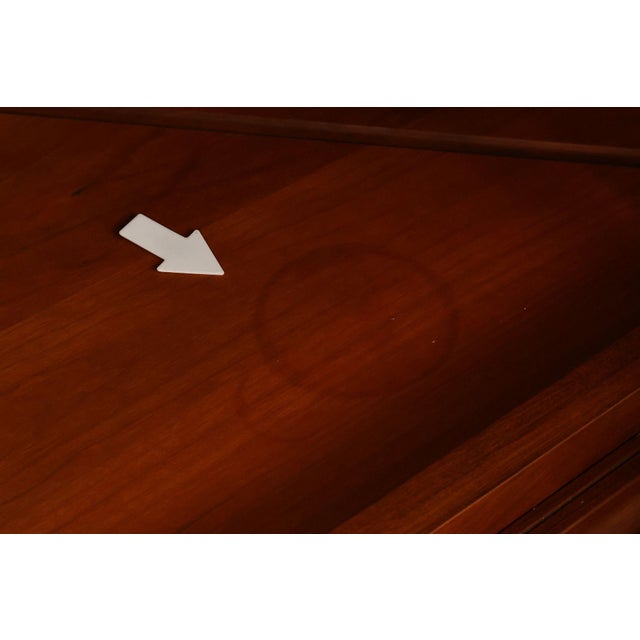 Federal Style Cherry Custom Quality Corner Cabinet For Sale - Image 17 of 18