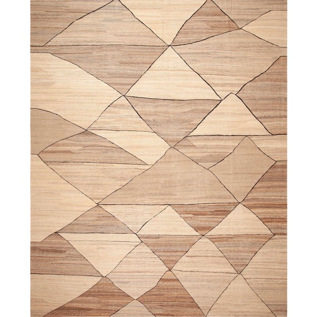 Exquisite Large Geometric Modern Contemporary Kilim Rug, Country of origin: Central Asia, Circa date: Modern