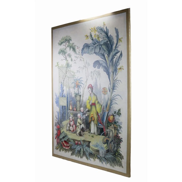 As a decorative art, this work shows the appreciation and imagination of Chinese culture in Europe in the 18th century....