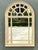 Vintage Arched Wood and Mirrored Glass Mirror For Sale - Image 11 of 12