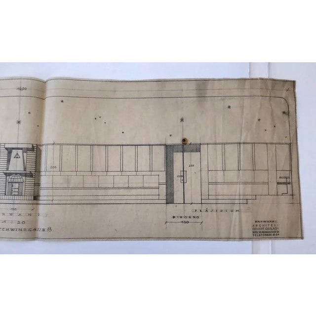 Freemasons Lodge Schwindgasse Working Drawings by Architects, Vienna, 1930, Set of 4 For Sale - Image 18 of 18