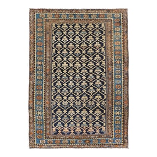 Persian Antique Malayer Rug With Layered Motifs and Geometric Design For Sale